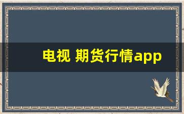 电视 期货行情app(期货电视剧禁播原因)_https://www.tuogunzhijia.com_纳指期货_第1张